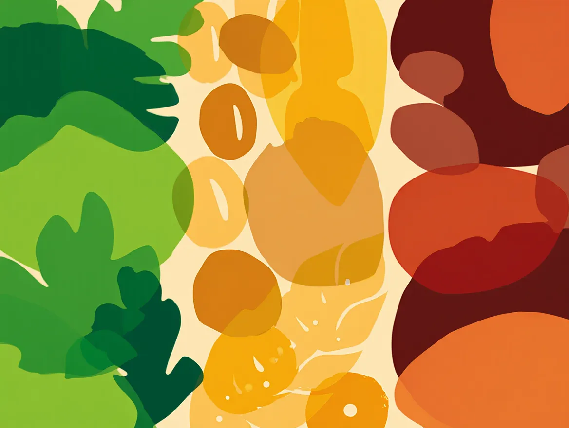 Abstract illustration of flexible and balanced nutrition approaches